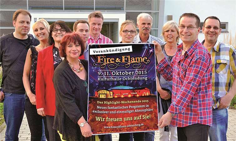 Ortsbürgermeisterin Rita Hirsch, die die Veranstaltung unterstützt, begrüßte das Organisationsteam (.v.l.) Jan Kujanek, Bianca Kalnicki, Martina Köhl, Christian Schmitt, Stefan Müller, Jennifer Kalnicki, Dieter Hildebrandt, Sabine Hildebrandt, Jürgen Kalnicki und Stefan Köhl. Auch zum Organisationsteam gehören Karl-Heinz und Sabine Cohrsen, Marco Berhsem und J. Wrobel (nicht auf dem Foto).privat