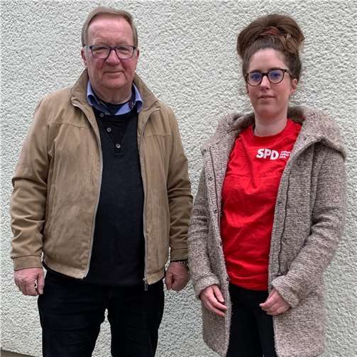 Ortsvereinsvorsitzender Jürgen Lüdemann und die neue stellvertretende Vorsitzende Eva Wagner. Foto: privat