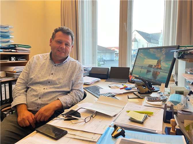 Ortsvorsteher Alexander Albrecht: „Wir wussten, hier kommt etwas Großes auf uns zu.“ Fotos: ROB