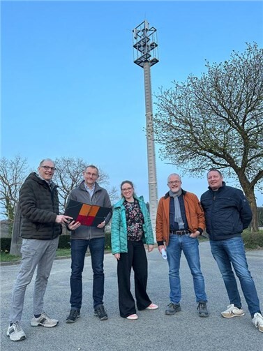 Ortsvorsteher Karl-Heinz Arzdorf mit den Mitgliedern des Ortbeirats (von links): Markus Isenhöfer, Phyllis Kohnen, Henry Klar, Dietmar Reimsbach (es fehlt: Jona Brötz).  Foto: privat