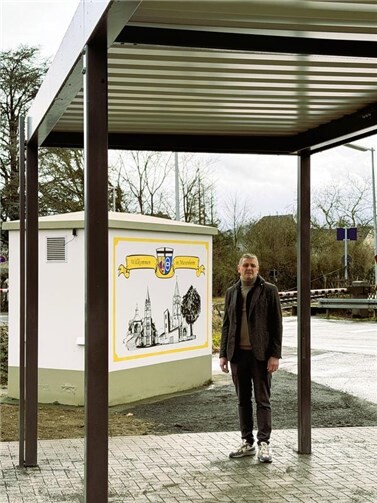 Ortsvorsteher Stefan Kneib hat sich vor Ort ein Bild vom Fortgang der Arbeiten gemacht Foto: privat