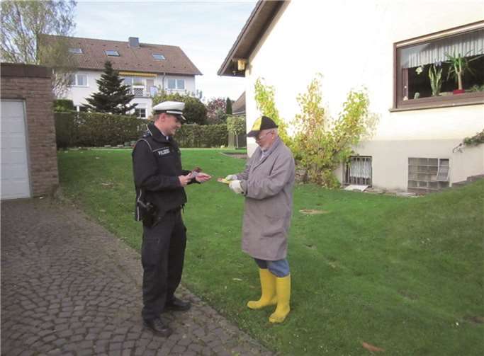 PK Rul wirbt für mehr Sicherheit. PD Neuwied