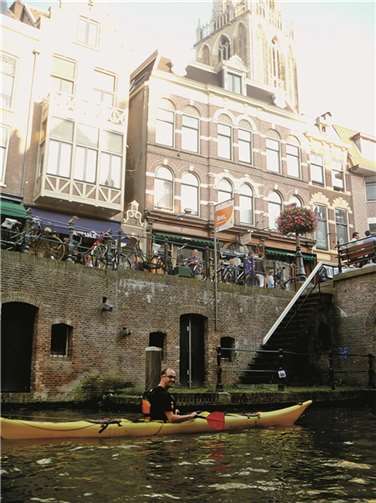 Paddeln mit Blick auf den Dom.