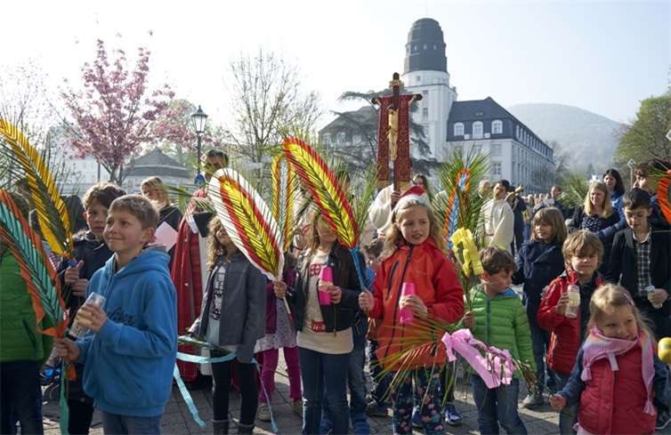 Palmprozession in Bad Neuenahr.  priat