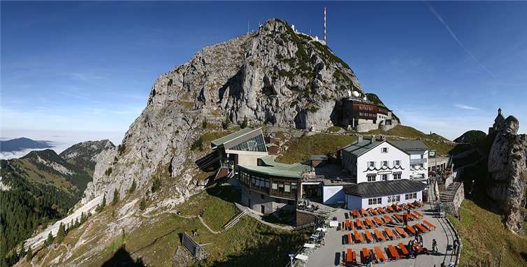 Panoramabild vom Hausberg Wendelstein, Bad Aibling. privat