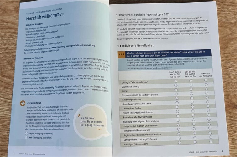 Papierverison des Fragebogens (auf Anfrage erhältlich)