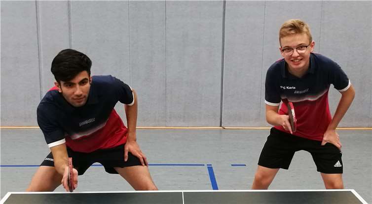 Parssa Nazari (li.) und Philip Hansen waren die Leistungsträger der 2. Mannschaft im Lokalderby. Foto: privat