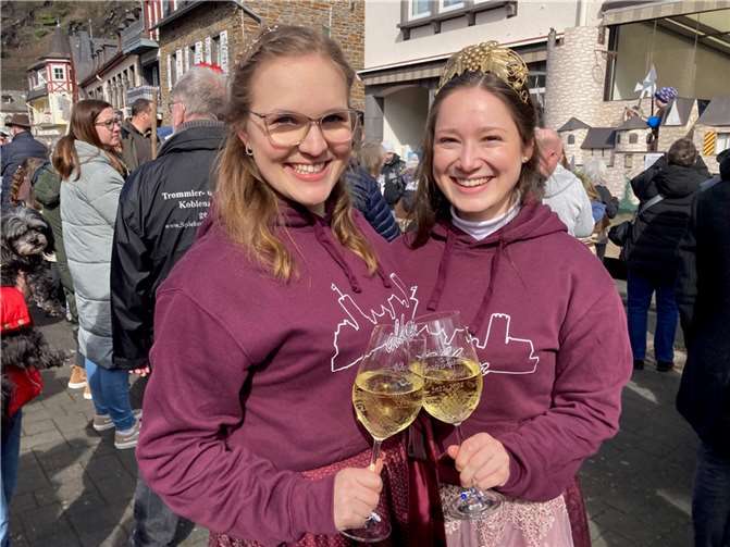 Passend zum Sonnenschein gab es edle Tropfen.