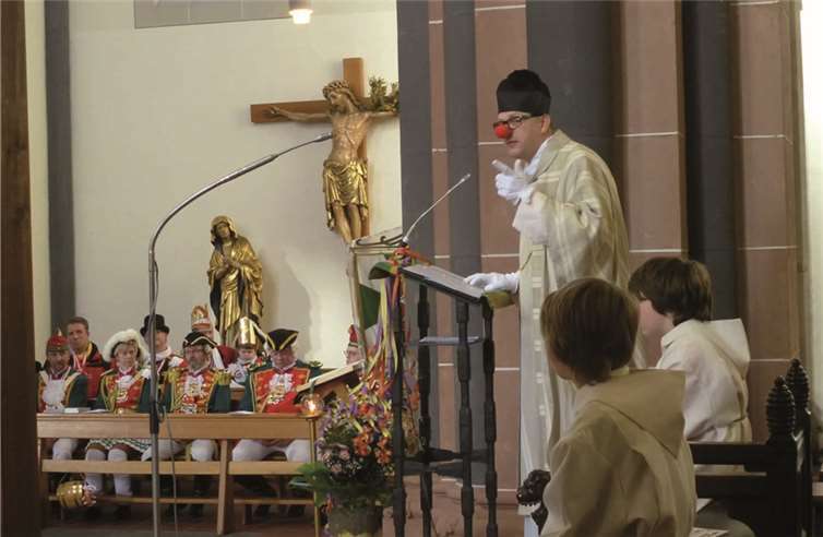 Pastor Klupsch präsentierte eine witzige und pointierte Predigt. Privat