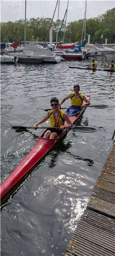 Paul Kuss (16) gewinnt als Schlagmann, gemeinsam mit dem Schiersteiner Felix Müller, Bronze im K2 über 5000m. Quelle: WSV Koblenz