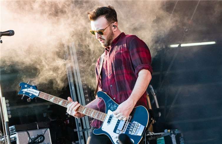Paul Wilson, Bassist von Snow Patrol am Samstagabend.