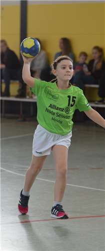 Paula Ahrens beim Wurf. privat