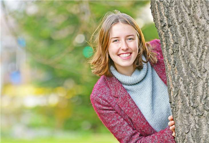 Paula Voß (19) absolviert aktuell ihr Freiwilliges Ökologisches Jahr bei der Integrierten Umweltberatung des Landkreises Mayen-Koblenz. Quelle: Kreisverwaltung Mayen-Koblenz