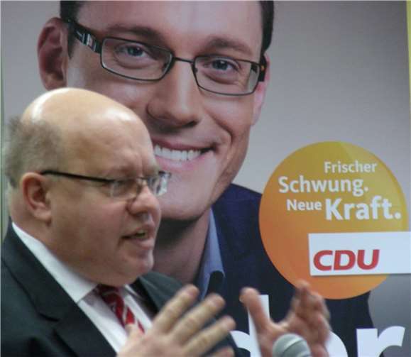 Peter Altmaier bei seiner Rede.