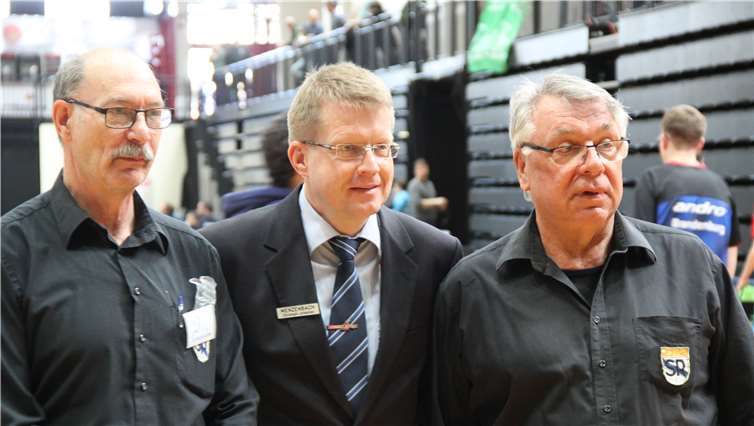 Peter Bongard, Christoph Menzenbach und Friedel Schneider hatten viel Freude in Koblenz.Foto: privat