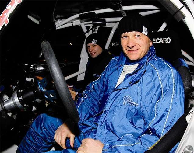 Peter Corazza und Christoph Gerlich im Peugeot 207 R3.