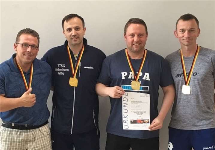 Peter Grzesik, Nail Macic, Torsten Gresch und Ingo Hansens (v.l.).  TTSG Weißenthurm-Kettig