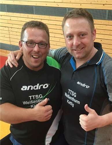 Peter Grzesik (li.) wurde Zweiter und Torsten Gresch Vierter bei der Seniorenrangliste.Privat