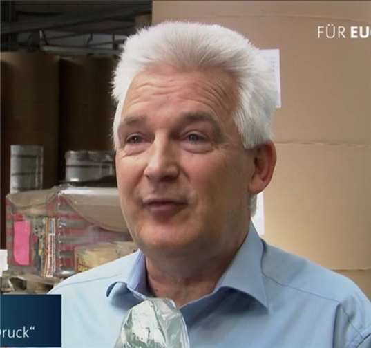 Peter Krupp im Interwiev mit dem SWR. Foto: SWR Fernsehen