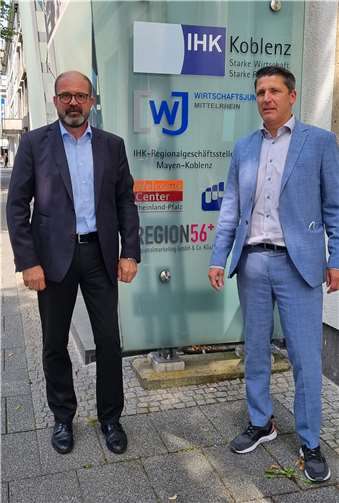 Peter Moskopp, MdL (l.) mit Fabian Göttlich IHK Koblenz.Foto: privat