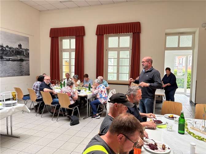 Peter Moskopp beim Thurer Mittagstisch. Foto: privat