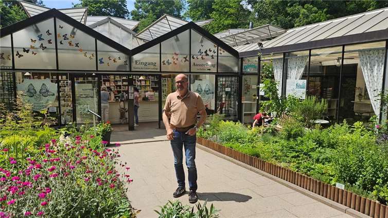 Peter Moskopp schaute sich die Ausstellung „Form – Farbe – Flug“ an.  Foto: privat