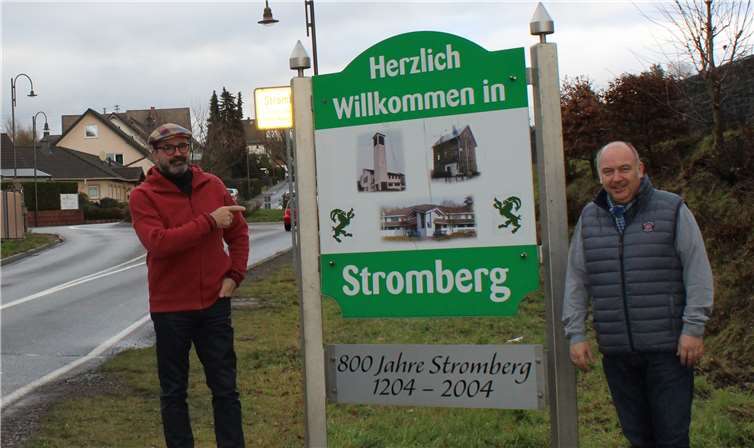 Peter Moskopp und Jörg Freisberg beim Besuch in Bendorf-Stromberg. Foto: privat