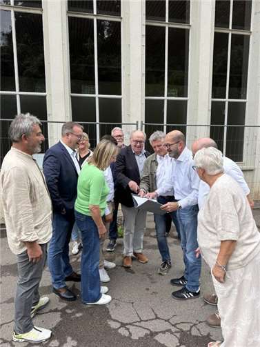 Peter Moskopp verschaffte sich einen Überblick über den Baufortschritt.  Foto: privat