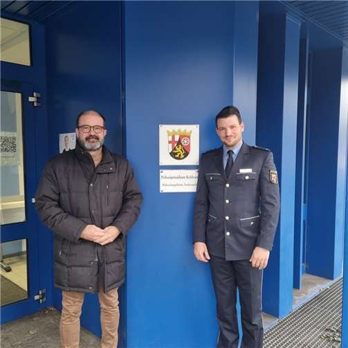 Peter Moskopp,MdL mit Polizeirat Thomas Welsch. Foto: privat