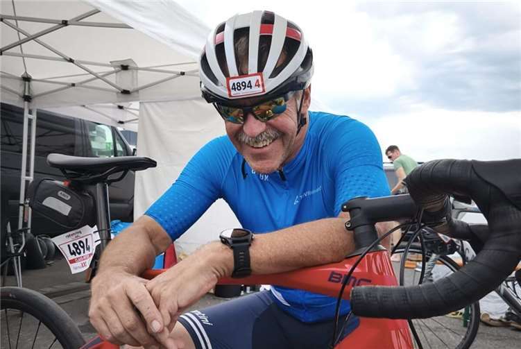 Peter Vogel bei Rad am Ring in der Team-Box.  Foto: M. Vogel