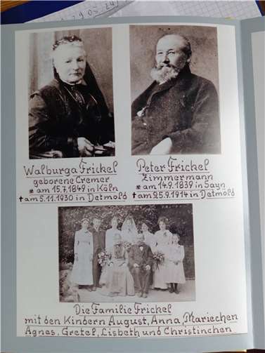 Peter und Walburga Frickel mit Kindern.