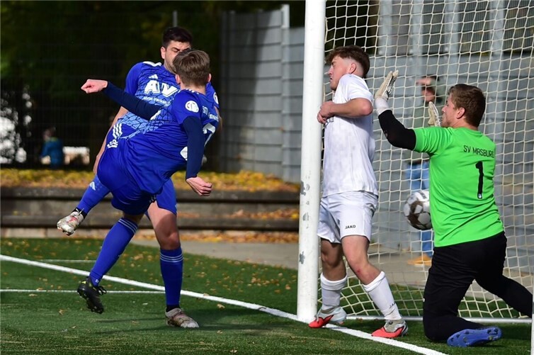 Peter van Weenen beim Tor zum 1:0.  Foto: privat