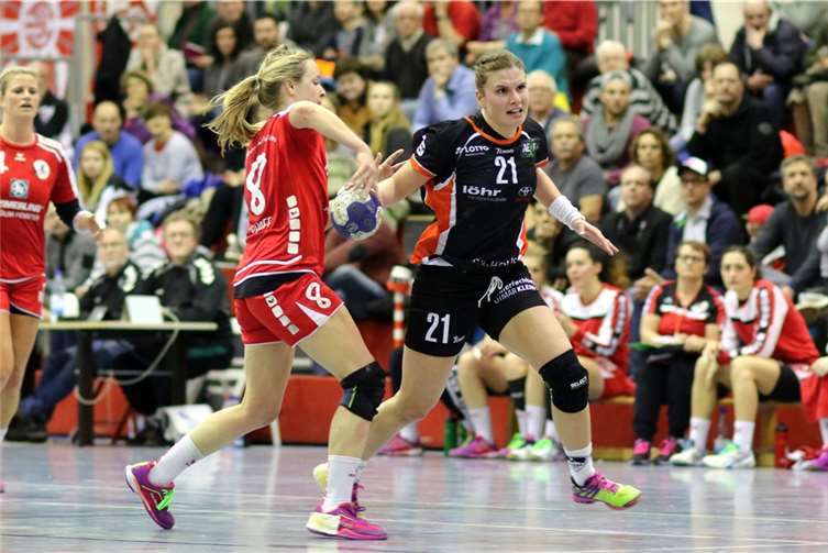 Petra Adámková spielt auf der linken Spielposition. Vulkan-Ladies Koblenz/Weibern