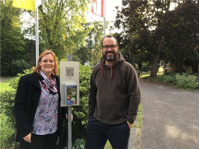 Petra Gotthard und Tobias Jacobs.Quelle: Bistum Trier