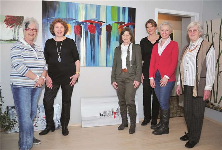 Petra Hörsch, Gisela Blortz, Ingrid Strohe, Lucia Siegert, Ulrike Hoffmeyer und Adelheit Jacoby (v.l.). Resi Schwerter