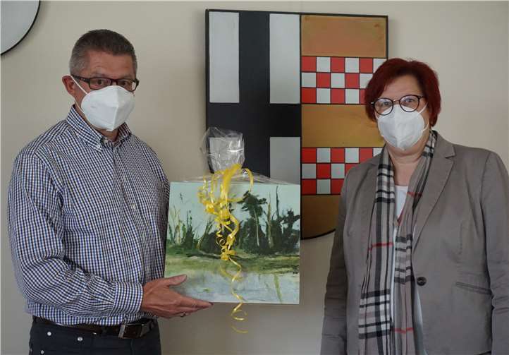 Petra Kalkbrenner und Hans Dieter Wirtz.Quelle: Gemeinde Swisttal