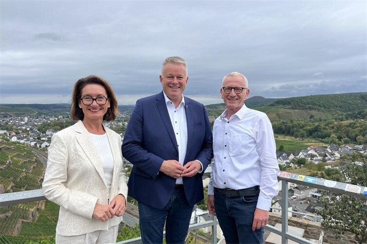 Petra Schneider MdL, Ministerpräsident Gordon Schnieder, Guido Orthen MdL