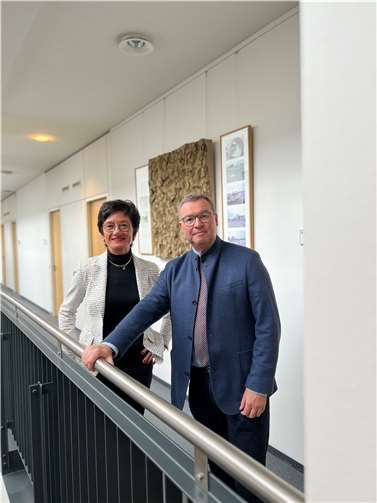 Petra Schneider MdL und Horst Gies MdL. Foto: M. Schneider