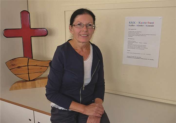 Petra Wienpahl, die das neue Angebot der evangelischen Kirche gemeinsam mit Pfarrer Andre Beetschen ins Leben rief, freut sich über jede noch so kleine Spende. FRE