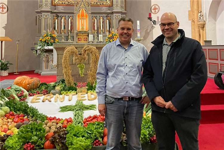 Pfarrer Martin Laskewicz (re.) und Thomas Heinemann-Hildner. Foto: privat