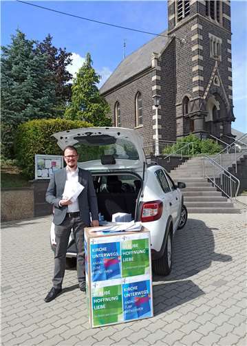 Pfarrer Timo Friedrich startet mit „Kirche unterwegs“.Foto: privat