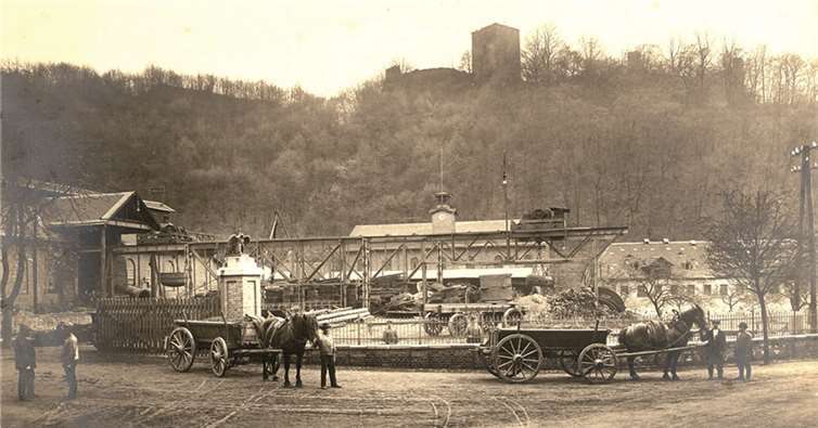 Pferdeführwerke vor der Sayner Hütte.privat