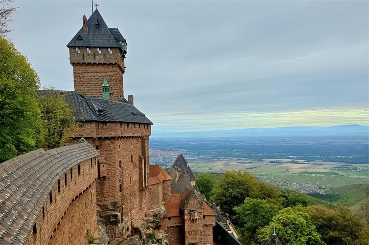 Phantastische Aussicht auf der Hochkönigsburg