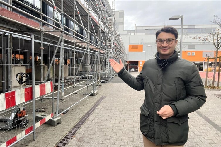 Philip Rünz vor Ort. Foto: privat