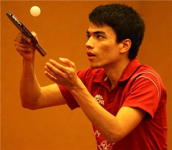 Philipp Büchel sorgte für den Siegpunkt. Foto: SVE Mendig/M. Schreiber