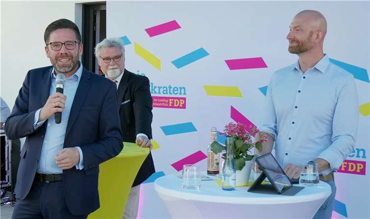 Philipp Fernis, Herbert Mertin und Fabian Baldus.  Foto: FDP-Ortsverband Vallendar