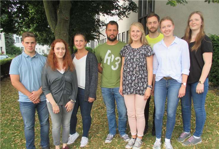 Philipp Müller, Lynn Benner, Kristina Thiesen, Mario Bülow, Melissa Weiss, Daniel Zimmer, Veronika Haase und Vanessa Pfeiffer. Foto: privat