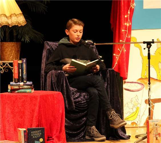 Philipp Schwarzer überzeugte die Jury und gewann den Vorlesewettbewerb.