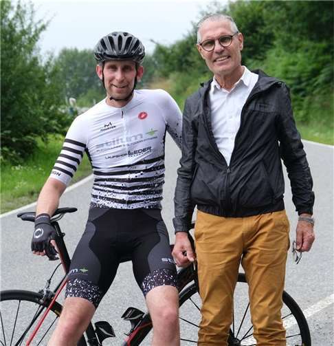 Trainingsausfahrt mit dem Namensgeber Philipp Seuser und Professor Dr. Peter Billigmann.Foto: Edith Billigmann