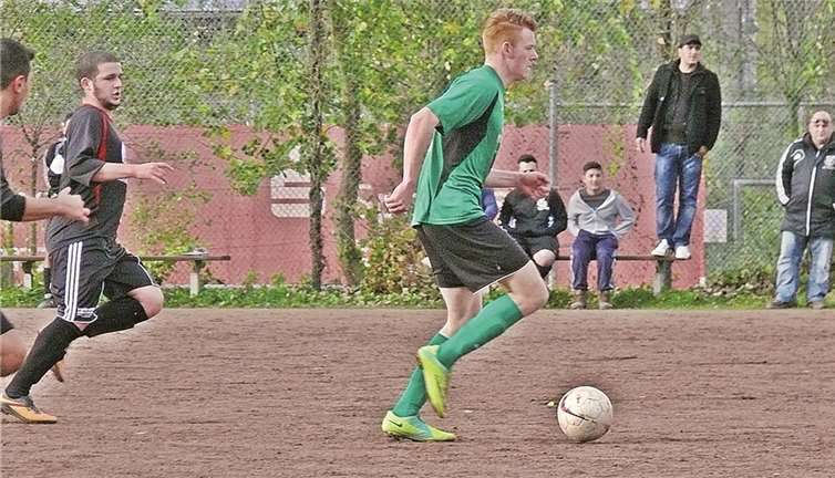 Philipp Volk beim Solo kurz vor dem Schuss zum 1:0.privat